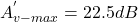 \[A_{v-max}^{'} = 22.5 dB \]