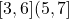 [3,6]∩(5,7]