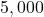 5,000}}{{