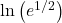 \ln \left( {{e^{1/2}}} \right)