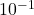 {\text{10}}^{-1}