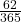 \frac{{62}}{{365}}