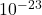 {\text{10}}^{-\text{23}}