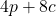 4p + 8c