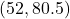 (52, 80.5)