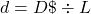 d=D\char36\div L