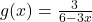 g(x)=\frac{3}{6-3x}