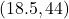 (18.5, 44)