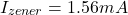 \[I_{zener} = 1.56 mA \]