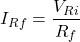 \[I_{Rf} = \frac{V_{Ri}}{R_f} \]