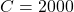 \[C=2000\muF\]