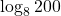 \log_{8}200