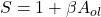 \[S = 1+\beta A_{ol} \]