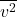 \overline{v^2}\\
