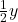 \frac{1}{2}y