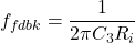 \[f_{fdbk} = \frac{1}{2\pi C_3 R_i} \]
