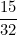 \[ \frac {15}{32} \]