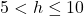 5<h\leq10