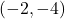 (-2, -4)