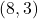 (8, 3)