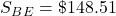 S_B_E=\char36 148.51