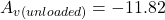 \[A_{v ( unloaded )} =-11.82 \]