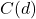 C(d)
