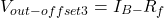 \[V_{out -offset 3} = −I_{B-} R_f \]