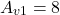 \[A_{v1} = 8 \]