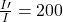 \frac{I\prime}{I}=200\\