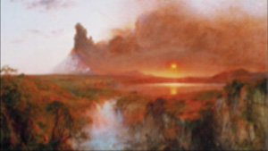 A sunset painting