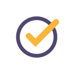 icon of a checkmark in a circle