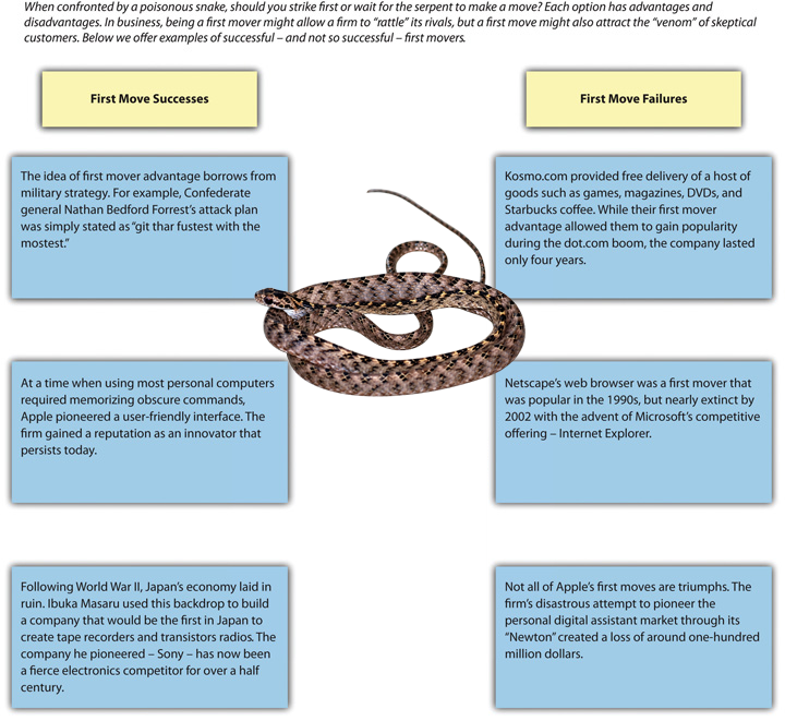 Figure 6-3: First Mover Advantage, image description available