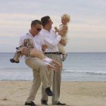 A same-sex family.
