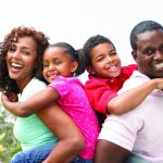 A two-parent (nuclear) family.