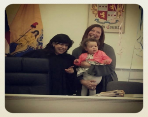 This single mother adopted her daughter.