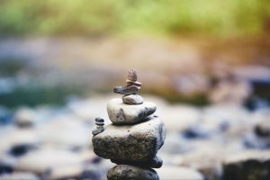 Photo of a stack of rocks