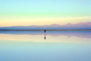 Person on a beach.