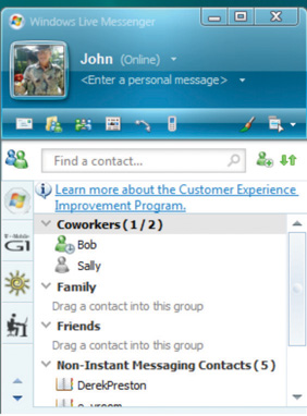 Instant Messaging Pop-Up Window