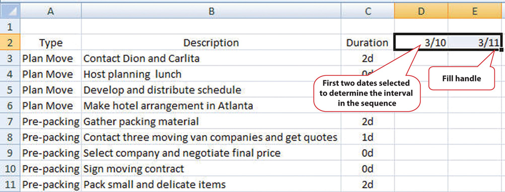 Creating a Sequence of Dates