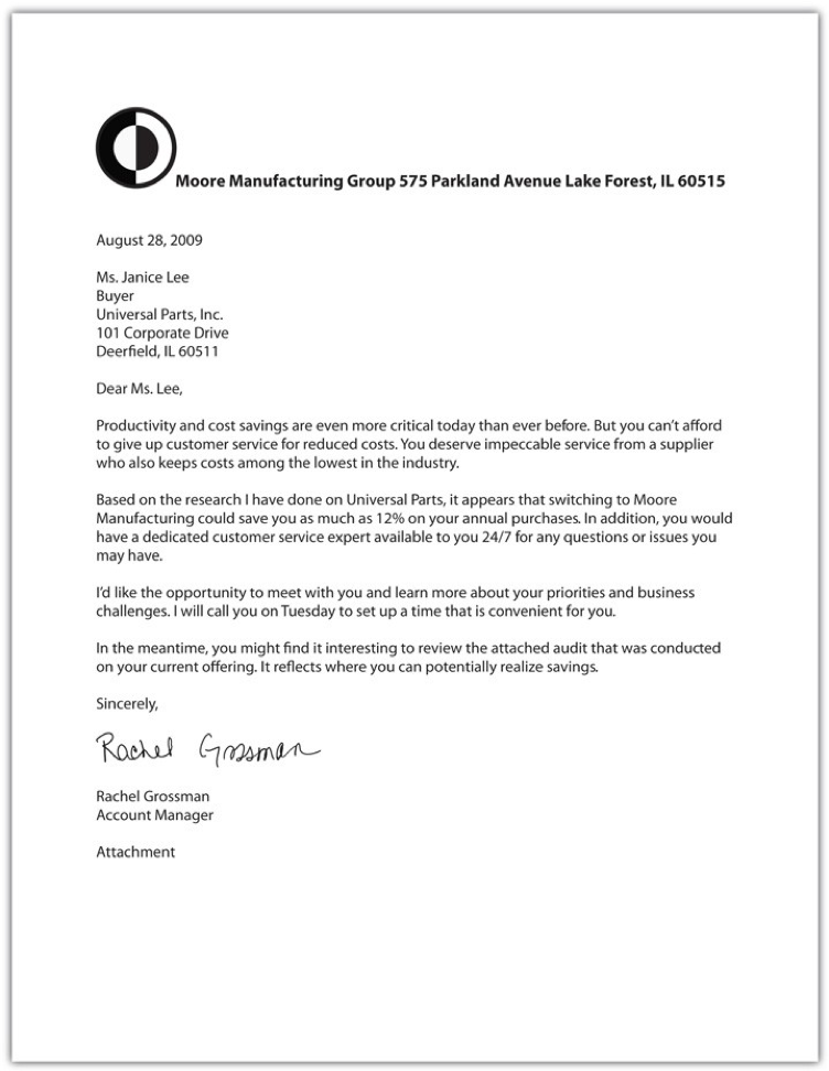 company letter example