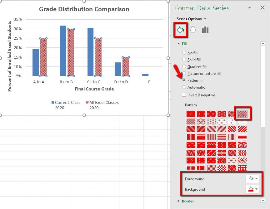 Screenshot of Format Data Series Pane