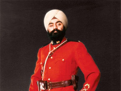 Baltej Singh Dhillon wearing a dastaar (turban).