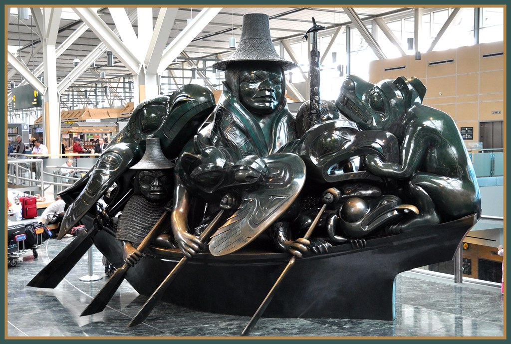 The Spirit of Haida Gwaii: The Jade Canoe (1994) by Haida artist Bill Reid.