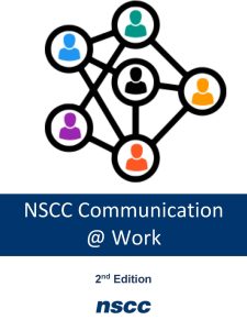 NSCC Communication @ Work 2nd Edition book cover