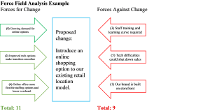 Force Field analysis example