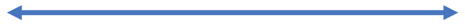 A long blue line with arrows at each end of the line.