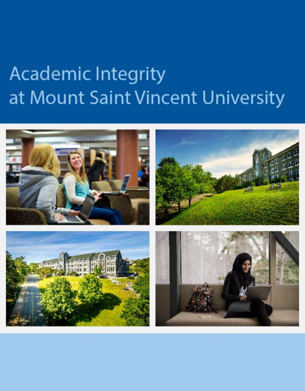 Cover image for Academic Integrity at Mount Saint Vincent University
