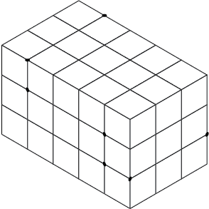 Location of main features of irregular shape identified and drawn in