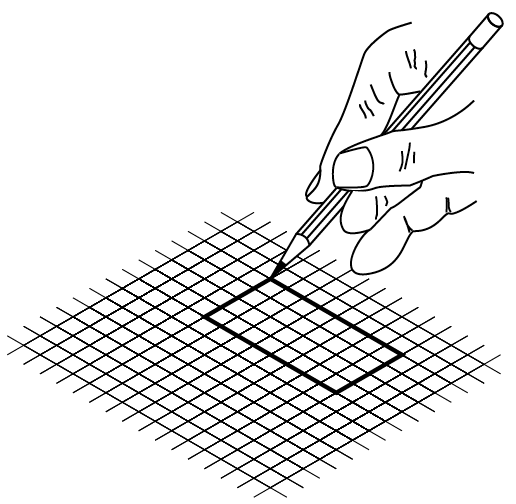 Demonstration of sketching a rectangle